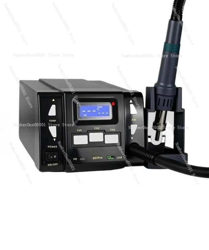 

861DW 1000W High-Power Hot Air Rework Station Industrial-Grade Fast Heating with High-Frequency Large Airflow for Soldering