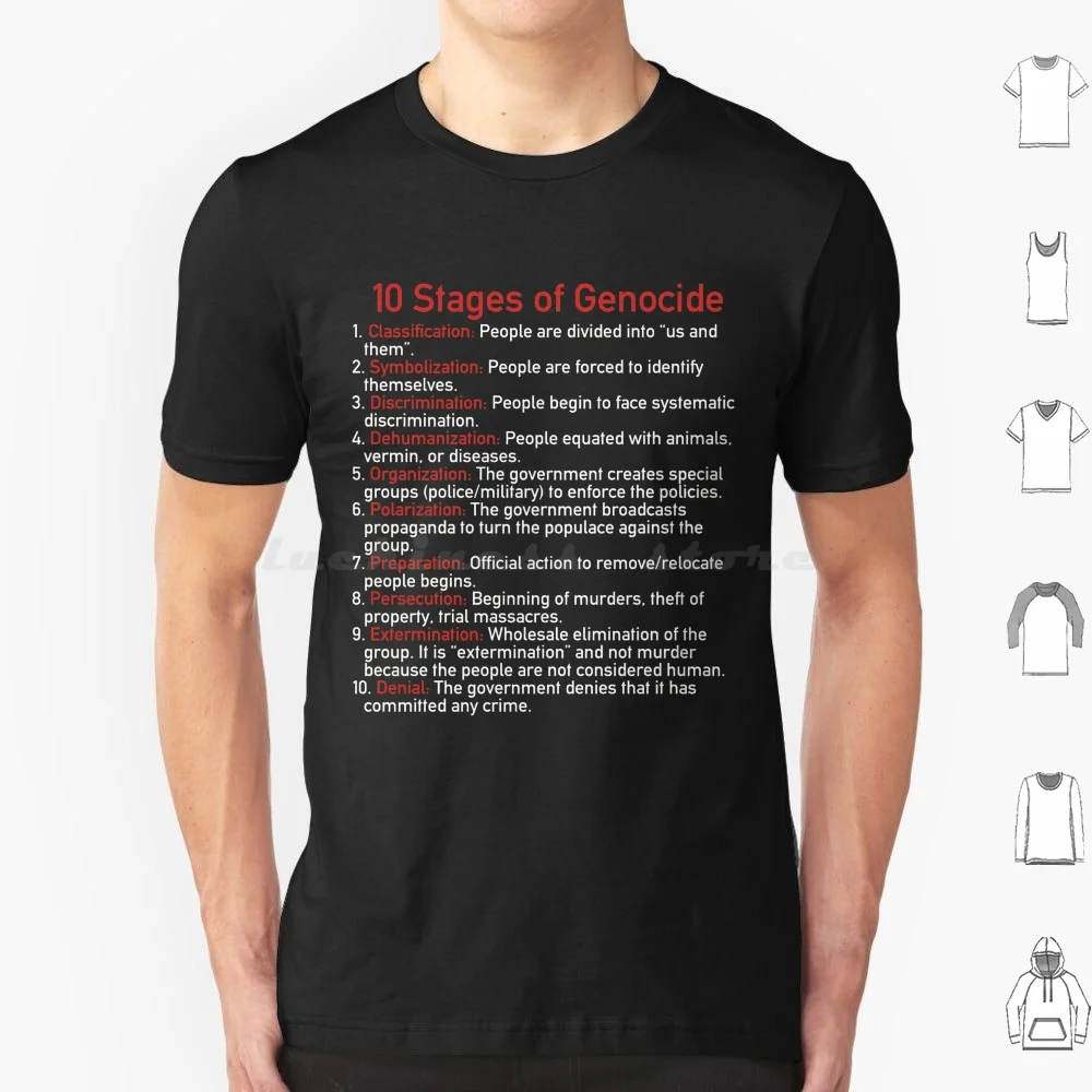 10 Stages Of Genocide-, Abolish Ice , Close The Camps T Shirt Men Women Kids 6Xl Abolish Ice Close The Camps Genocide Equality