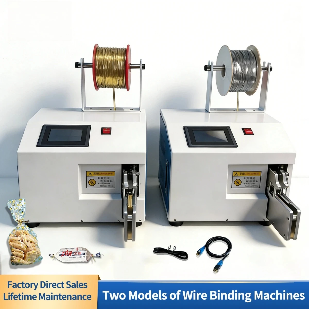 Machine with Induction Wire Tyding Machine Control the Tightness for Food