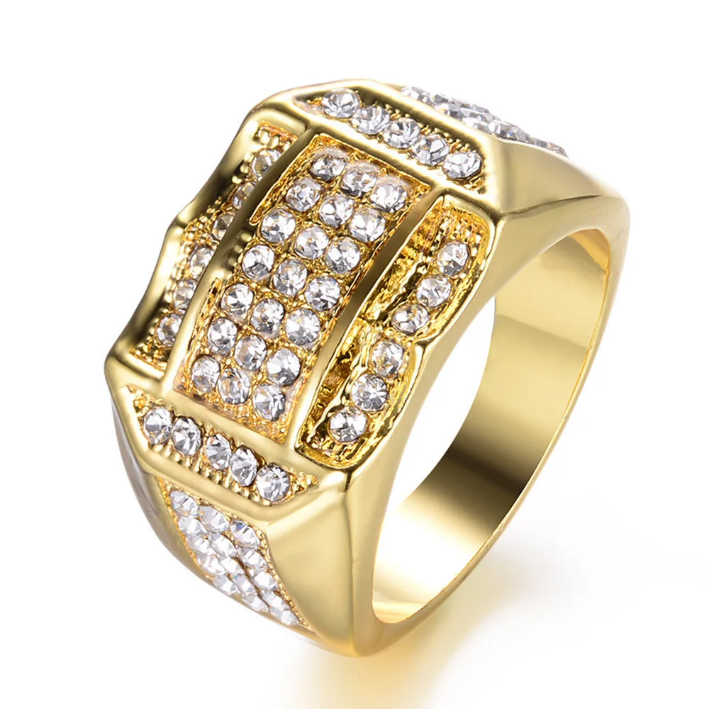 Stylish 925 Sterling Silver Men S Ring With Diamond Encrusted Design Featuring Generous And Simple Temperament For Trendy Guys