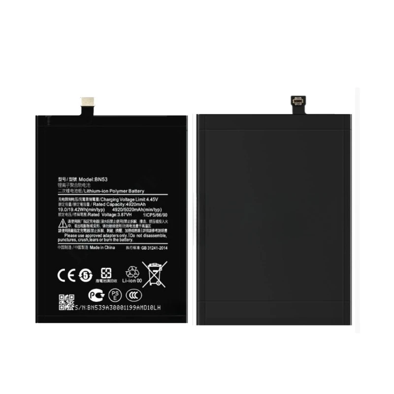 Nova bateria de celular bn53 5020mah para xiaomi redmi note 9 pro poco m2 pro baterias de telefone + ferramentas