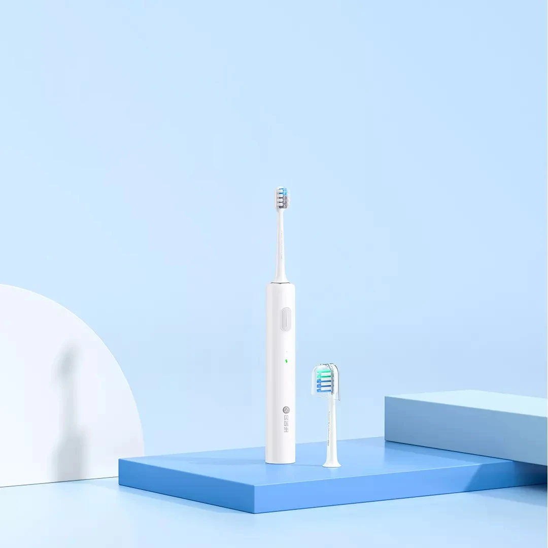 Dr.BEI Sonic Electric Toothbrush C1 IPX7 Level Waterproof Wireless Induction Charging 20 Days Standby with 2pcs Toothbrush Head