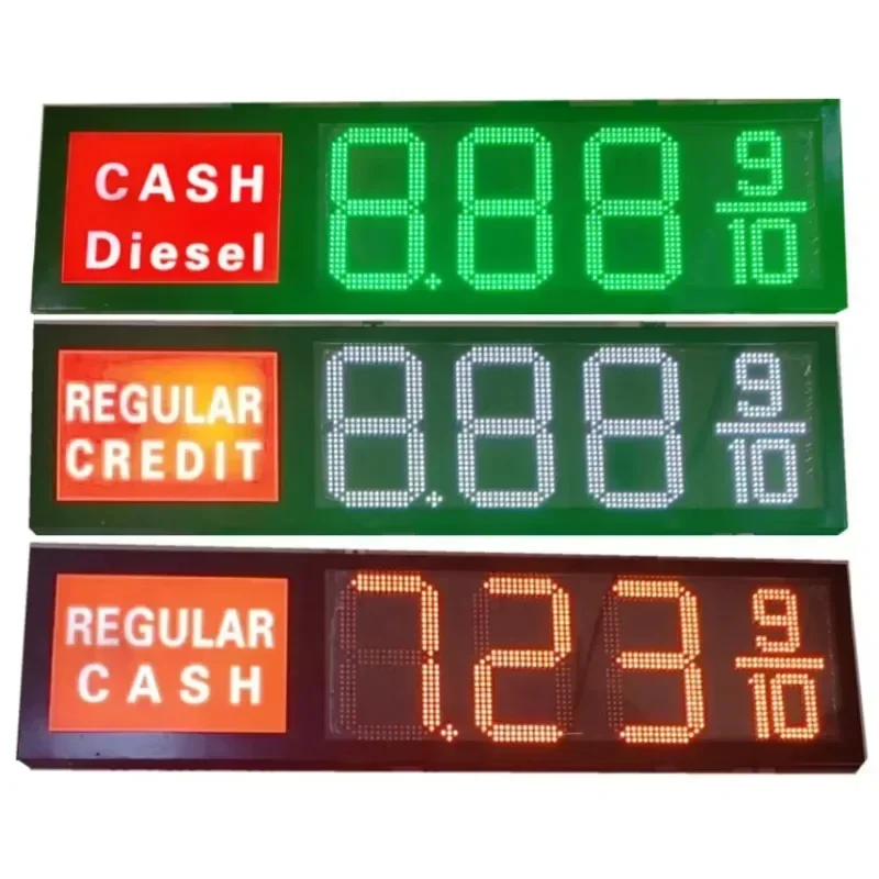 rf remote control box for gas station led gas price signs