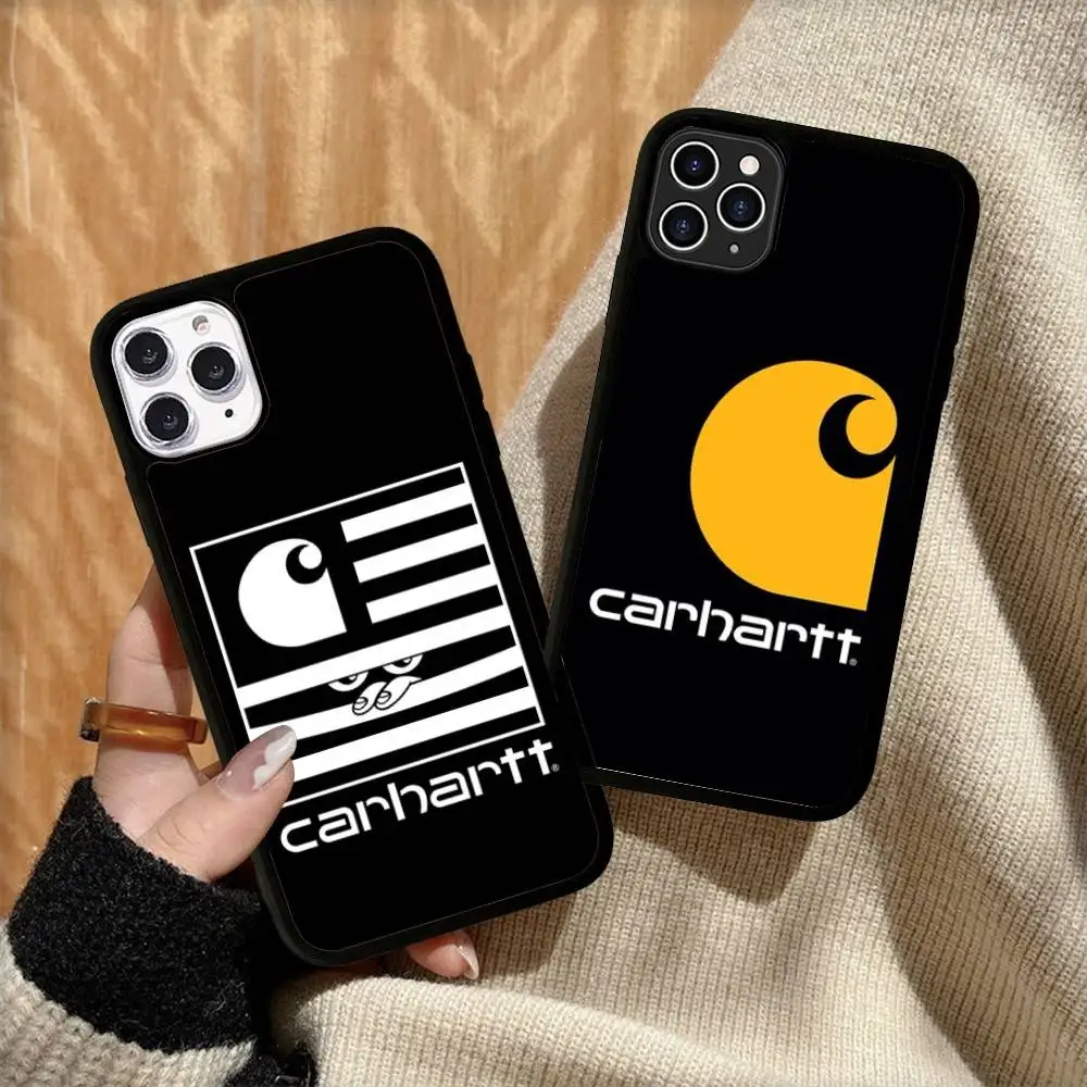 Logo Cool C-Carhartt PC+TPU Handyhülle für iPhone 17 16 15 14 PRO MAX 11 12 13 PLUS MINI Cover