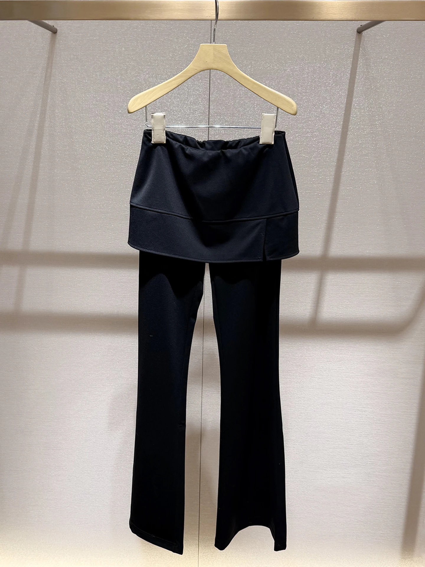 

High Waist Slim Fit Flared Pants Women's Bla Casual Trousers Spring 2026 Ele Commute Sle Comfortable Breathable Skin-...