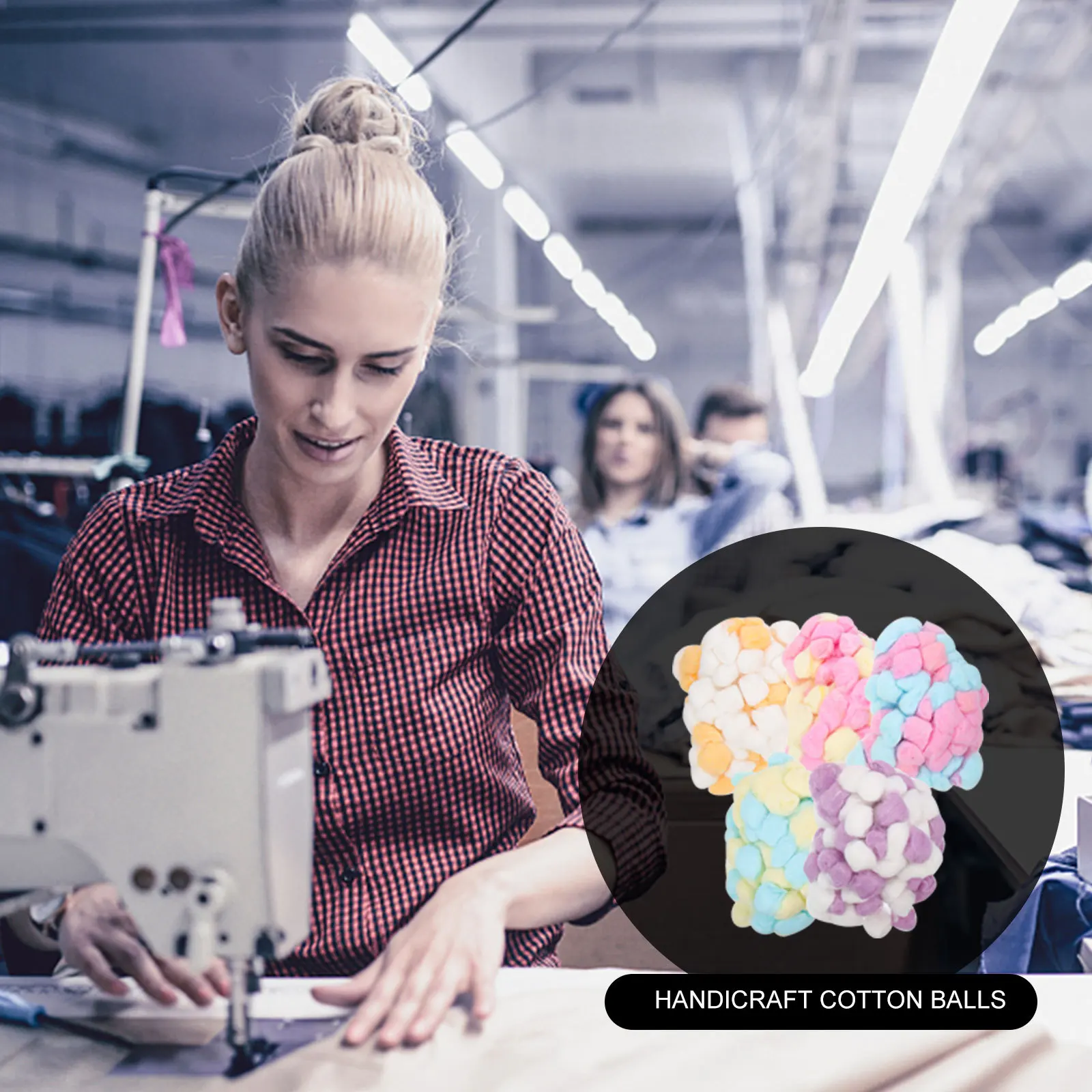 

500Pcs Colored Pompoms Safe Premium Material Pet Bedding DIY Crafts Necklaces Garlands Handicraft Supplies Bulk