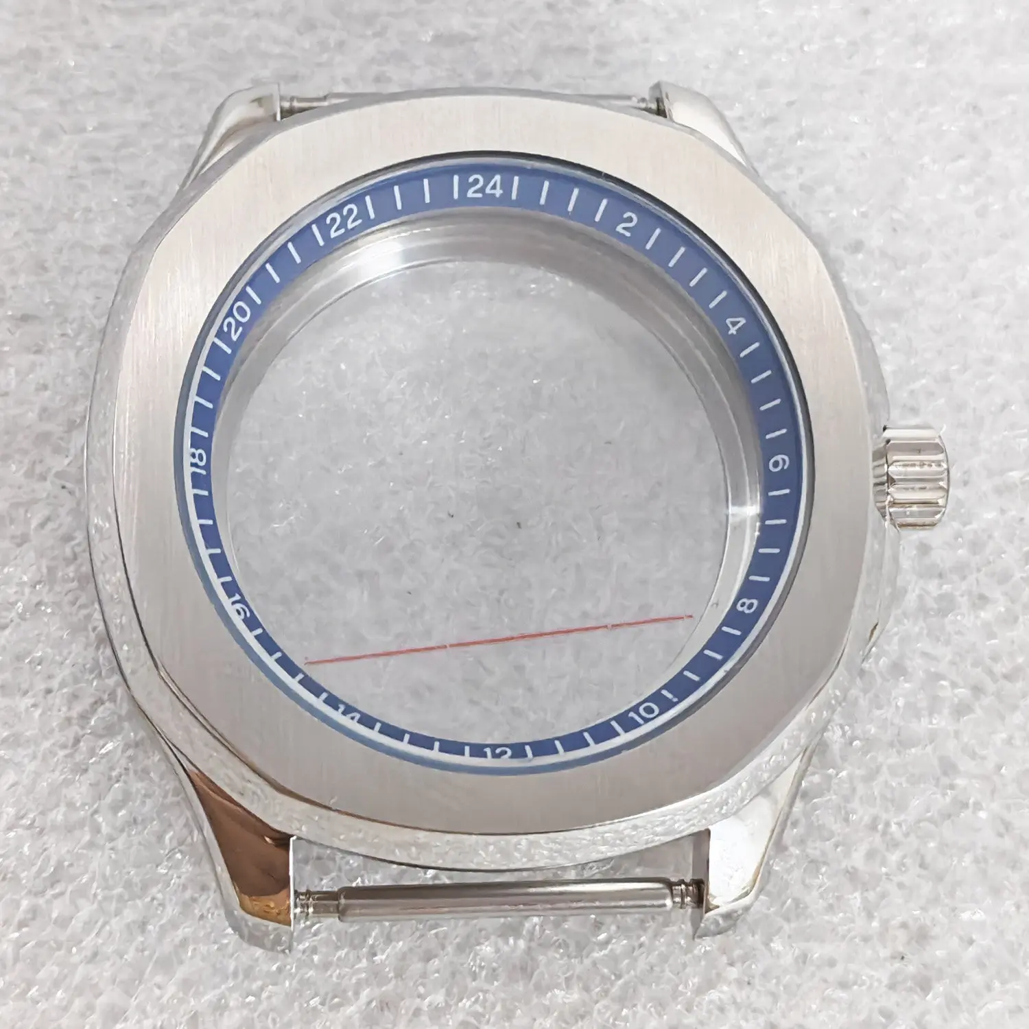 40mm Stainless Steel Watch Case with Multi Color Inner Ring Sapphire Crystal Shell for NH35 NH36 4R 7S Automatic Movement
