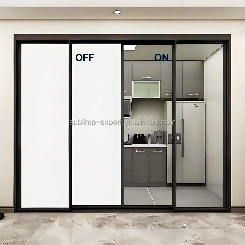 White Electronic Smart Film for Glass PDLC Film Manufacturer Electrochromic Switchable PDLC Smart Film for Building Window