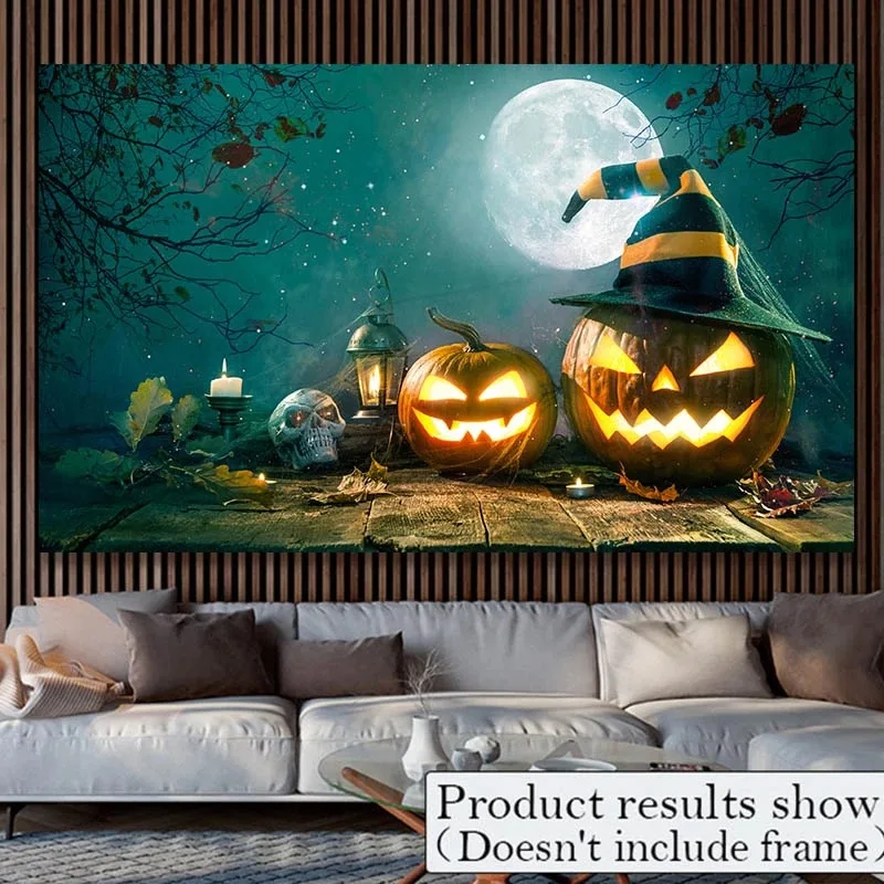 Halloween Carnival Canvas Painting Art Bedroom Living Room Modern Decoration Painting