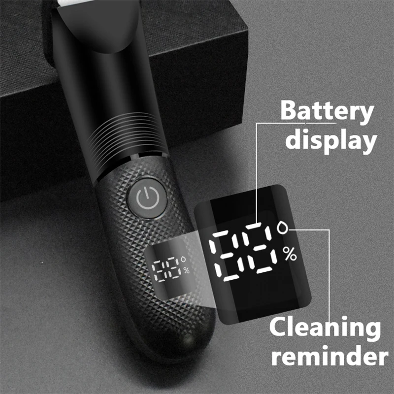 Kemei KM-1838 KM-1840 Groin Area Hair Trimmer Lawn Mower Ceramic Blade Waterproof Wet Dry Clippers Pubic Armpit Body Hair Razor