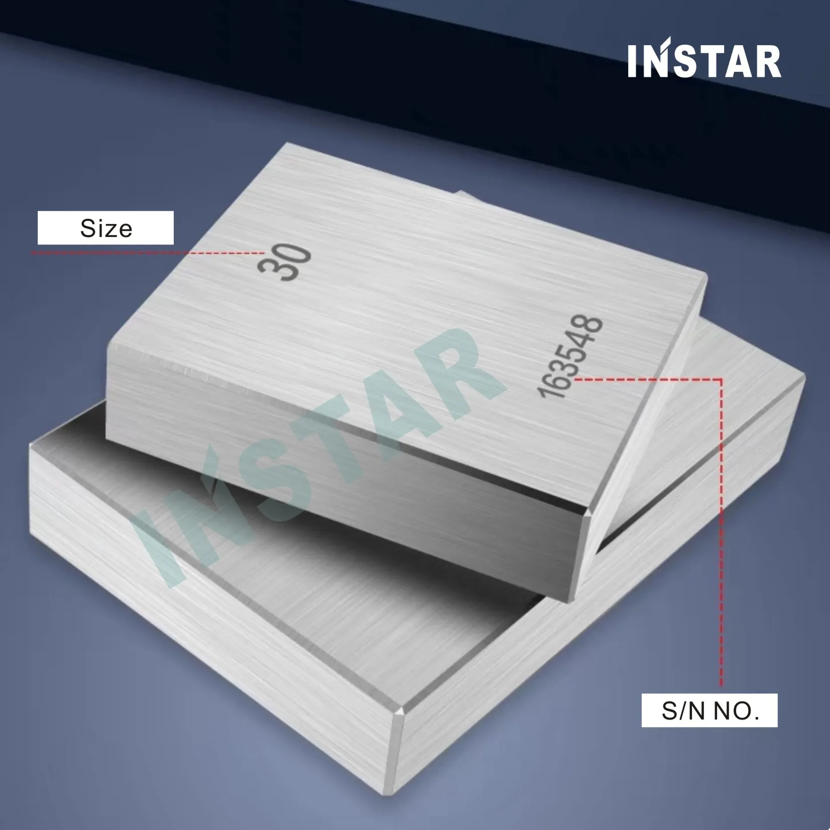 Imagem -05 - Instar Endurecido Aço Gage Bloco Conjunto Grau Classe Média Precisão 0.00045 mm Gcr15 Qualidade Industrial 1.005103050-100 mm 38pc