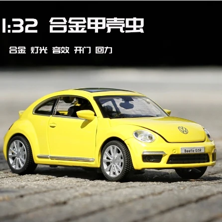 1:32 VOLKSWAGEN Beetle GSR High Simulation Diecast Car Metal Alloy Model Car Children's toys collection gifts