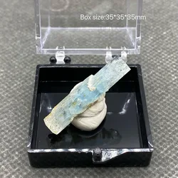 100% natural Namibian aquamarine original stone mineral specimen gem.+ box size ：35*35*35mm