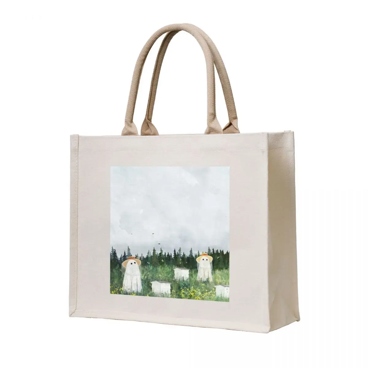 

There's Ghosts By The Apiary Again... Tote Bag Handbags women supermarket folding bag hand bag ladies reusable grocery bags