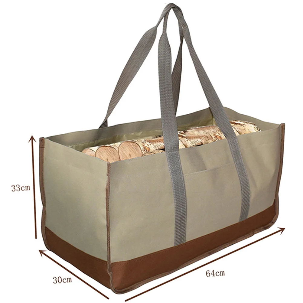 المحمولة دائم سجل حمل حقيبة متعددة الوظائف حامل الحطب سعة كبيرة التخزين لأدوات الحدائق نزهة الملحقات #3