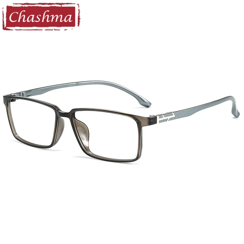 Chashma Student Myopia Degree Eyewear Light Ultem Wide Frame Women Prescription Optical Lenses Transparent Gray Men Spectacles