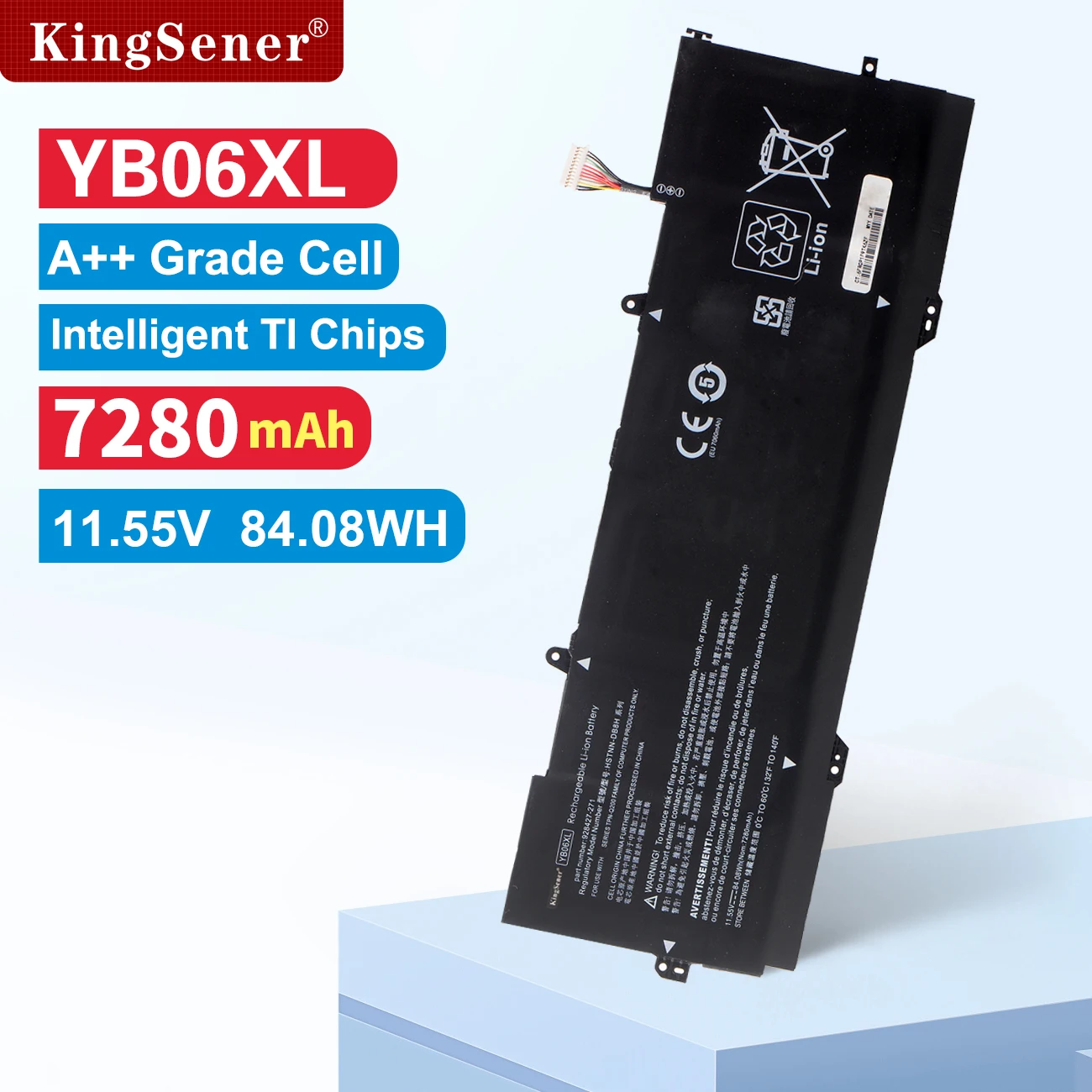 KingSener YB06XL Battery For HP Spectre X360 15-CH002TX CH013TX CH070NZ CH034NG CH030NZ HSTNN-DB8H DB8V 928427-271 TPN-Q200