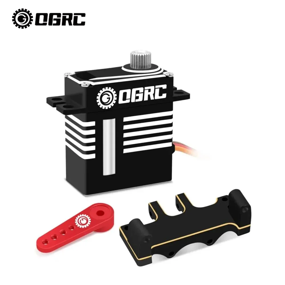 OGRC 1/24 Steering Servo with Brass Servo Mount for SCX24 C10 JLU Bronco Deadbolt Gladiator RC Crawler Car Upgrade Parts