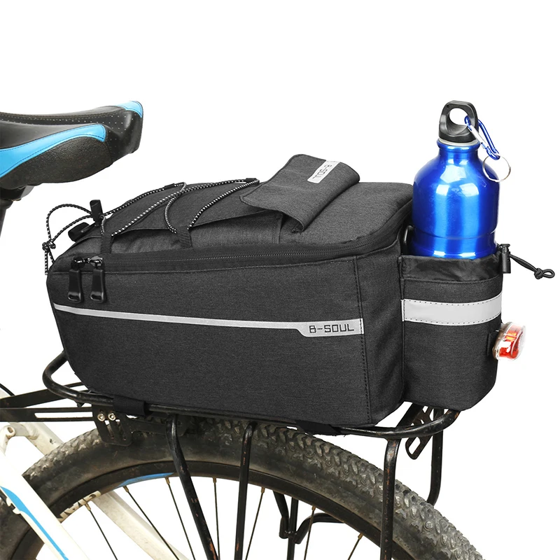 Insulated Trunk Cooler Bag Cycling Bicycle Rear Rack Storage Luggage Bag Reflective MTB Bike Pannier Bag Shoulder Bag