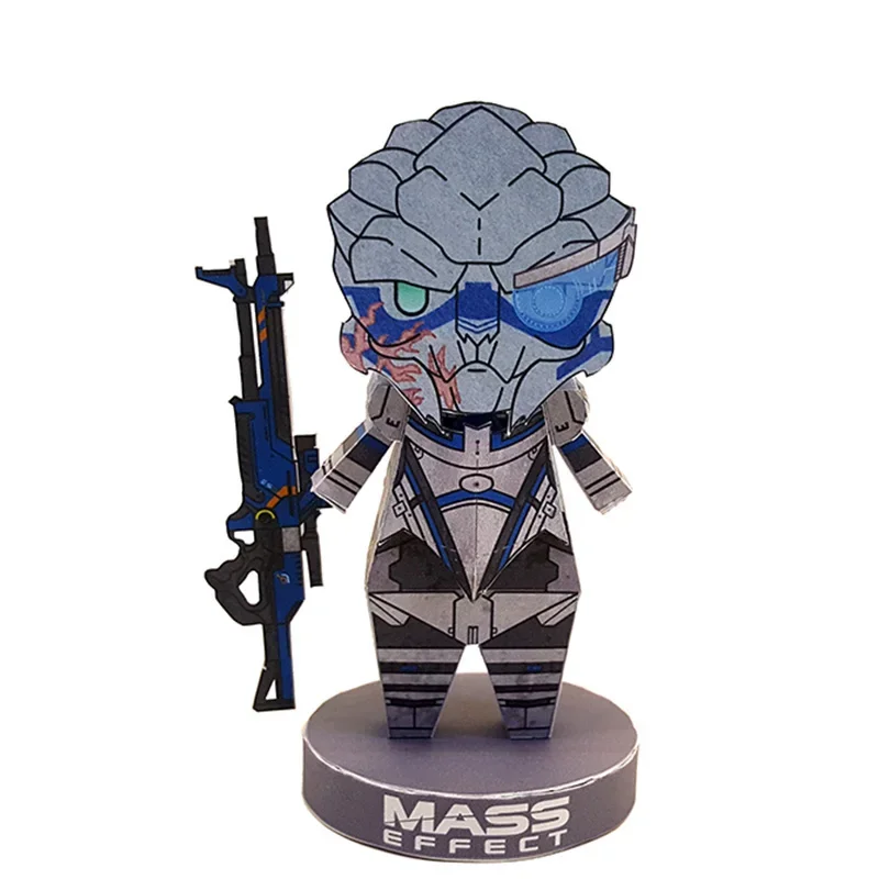 

Mass Effect Garrus Vakarian Folding Cutting Mini 3D Paper Model Papercraft Game Figure DIY Cubee Kids Adult Craft Toys PZ-116