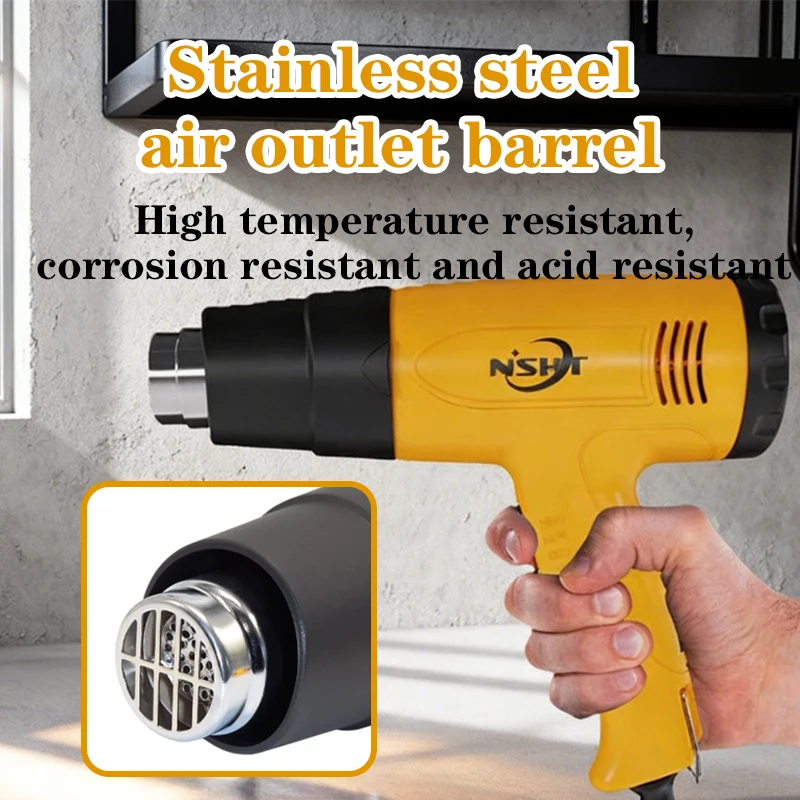 Industrial Grade High-Power Stepless Temperature Control Heat Gun, Special Tool for Car Film & DIY Shrink Film