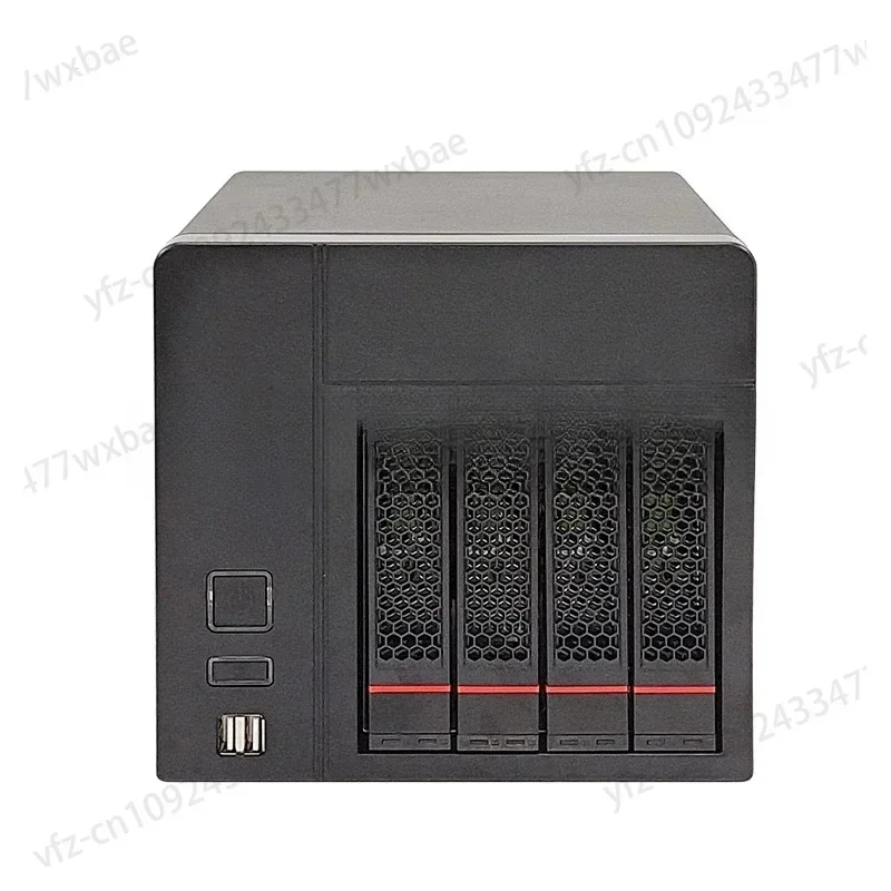 High Quality New Tooless 4 HDD Trays 4Bays Hard Disk Nas Storage Server Case Support MINI-ITX Motherboard