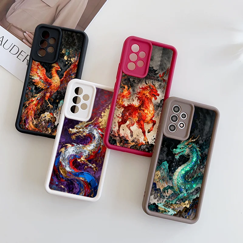 Художественный чехол для телефона с принтом китайского дракона и феникса для Google Pixel 10 Pro XL 9 8 7PRO 8A 7A 9A 4G 5G, противоударный, с мягкой задней крышкой