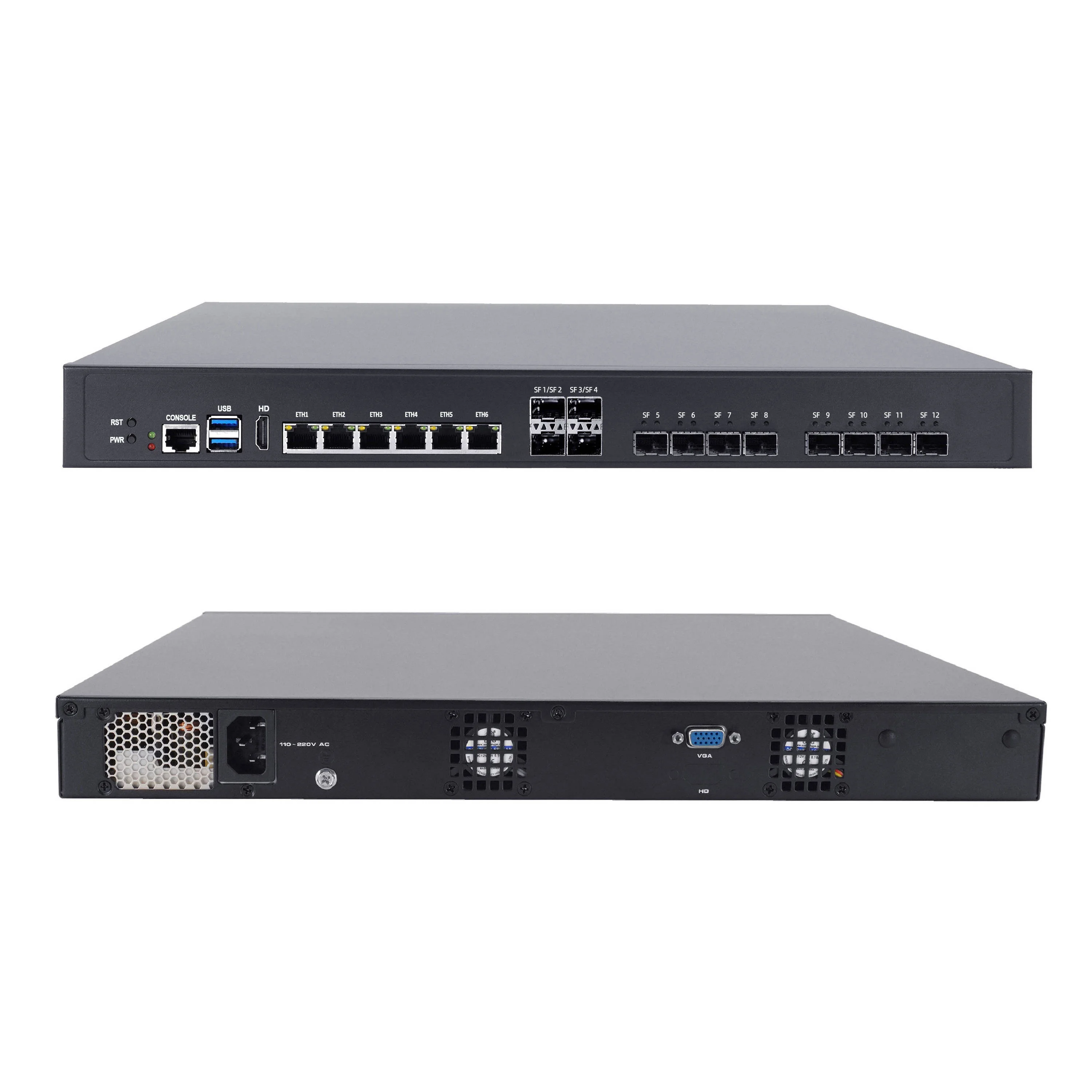 Broadband ISP Operator Business 1U Security Gateway 13900K I3i5i7i9 6I226V 4*X710 10G SFP Bypass DDR5  Multi-Tenant Networking