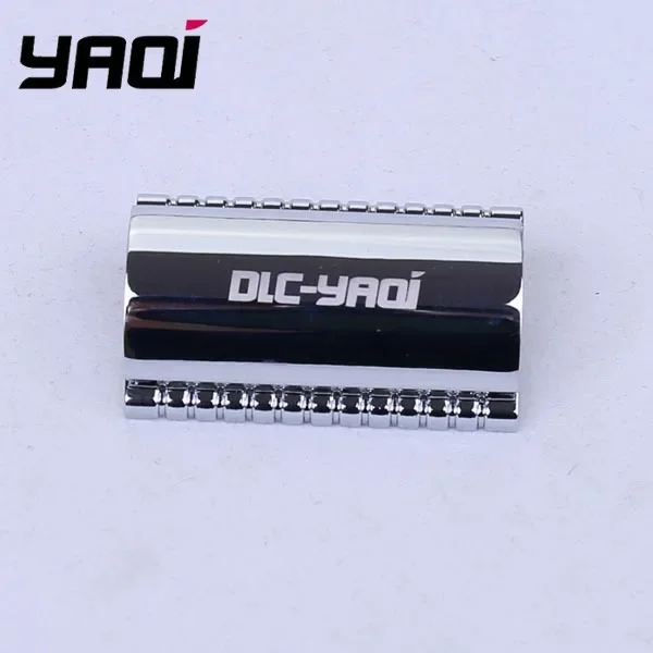 YAQI Chrome Мужская безопасная бритвенная головка для бритья, совместимая с бритвой и мылом для бритья