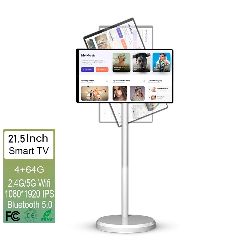 

2024 Новый 21,5-дюймовый интеллектуальный сенсорный дисплей Incell с поворотным экраном Ips, онлайн-умное телевидение, 64 ГБ, умные телевизоры для работы и учебы