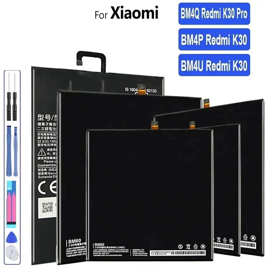 For Xiaomi-Phone Battery for Xiaomi Redmi K30 Pro, K30Pro, For Mi Poco F2 Pro, F2Pro, BM4P, BM4U, BM4Q, Supreme Version