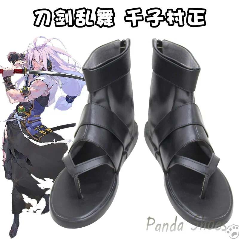 

Game The Sword Dance Sengo Muramasa Cosplay Shoes Anime Cos Comic Cosplay Costume Prop Shoes for Con Halloween Party