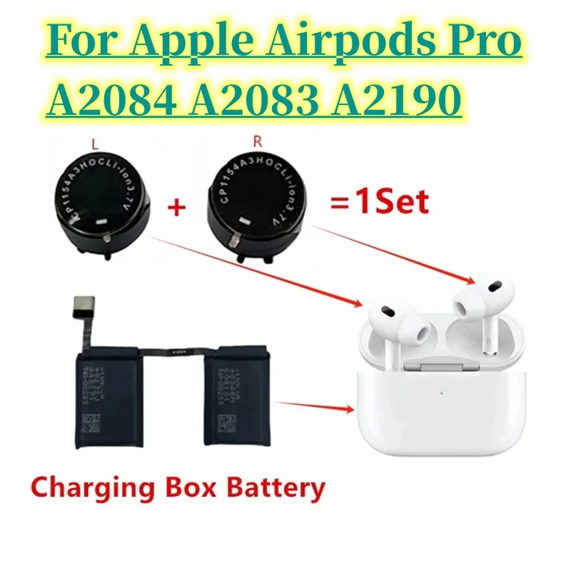 Bateria de substituição cp1154 para apple airpods pro a2084 a2083