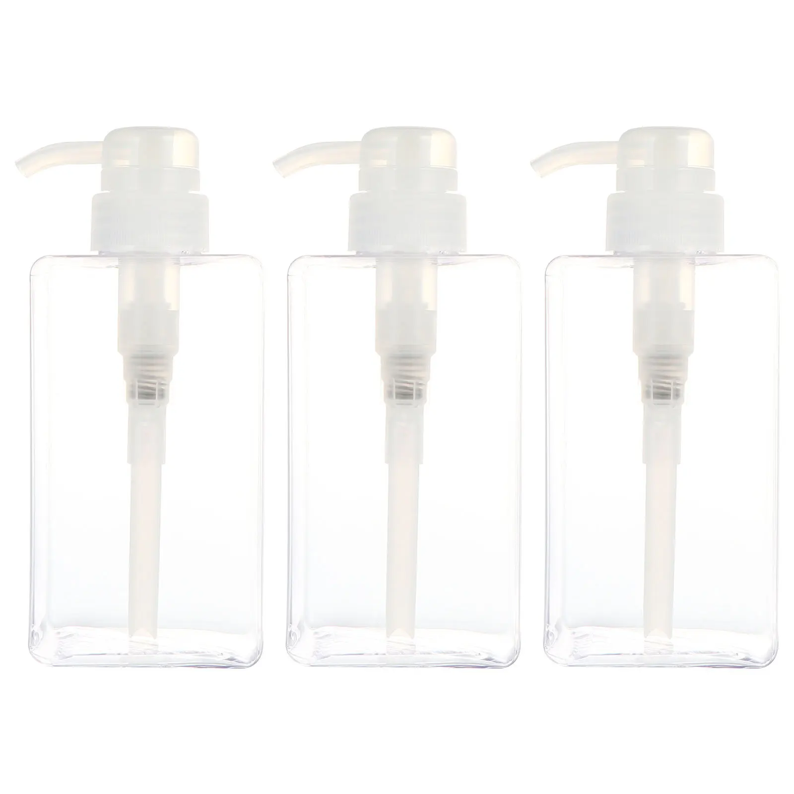 3 قطعة 450 مللي زجاجة مضخة فارغة صديقة للبيئة إعادة الملء الحاويات لمستلزمات التجميل رحلات رياضية زجاجة محلول حاوية أدوات الزينة #6