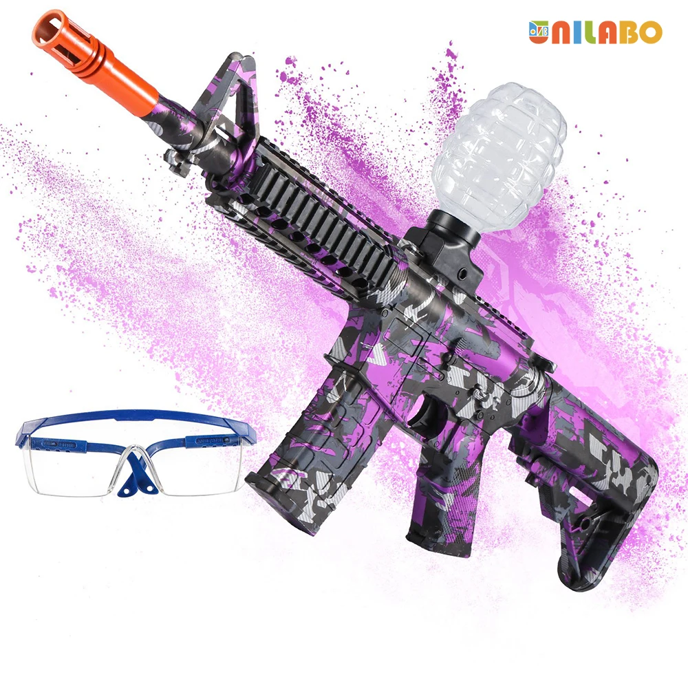 M4A1 電動ゲルボールブラスターおもちゃの銃、高速充電式、夏の屋外楽しい、家族のプール/バーベキューゲーム、ギフト (弾丸なし)