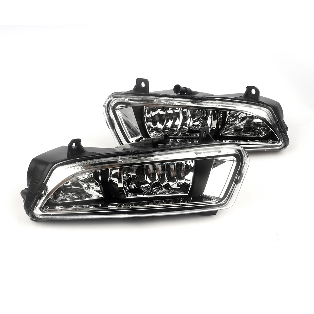 Front Bumper Fog Lamp UpgradeKit FOR Volkswagen Polo 2010 2011 2012 2013 Version Additional Foglight Set Switch + Wiring