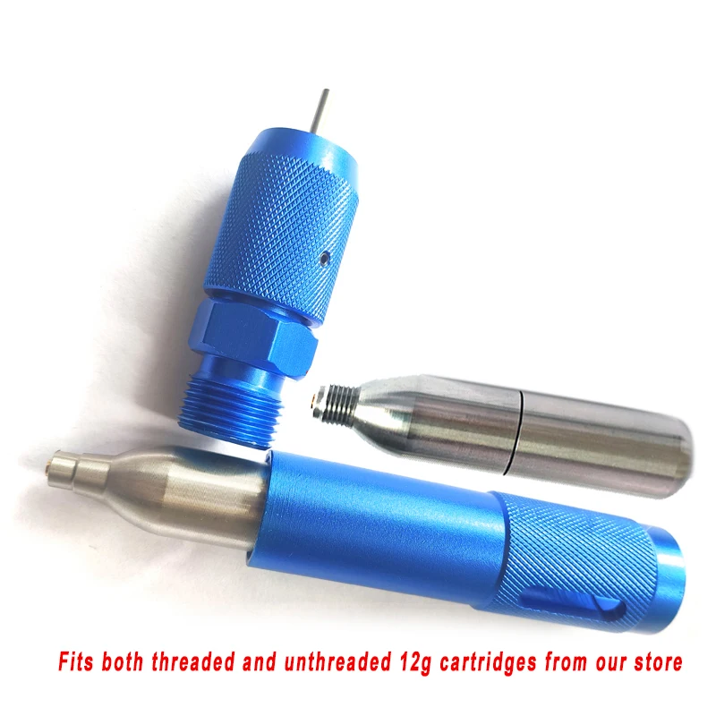 12g CO2 Cartridges Inflator Pump Mini Capsule Reusable Refill Adapter Quick inflation for Inflatable Toy Bar Accessories Opener