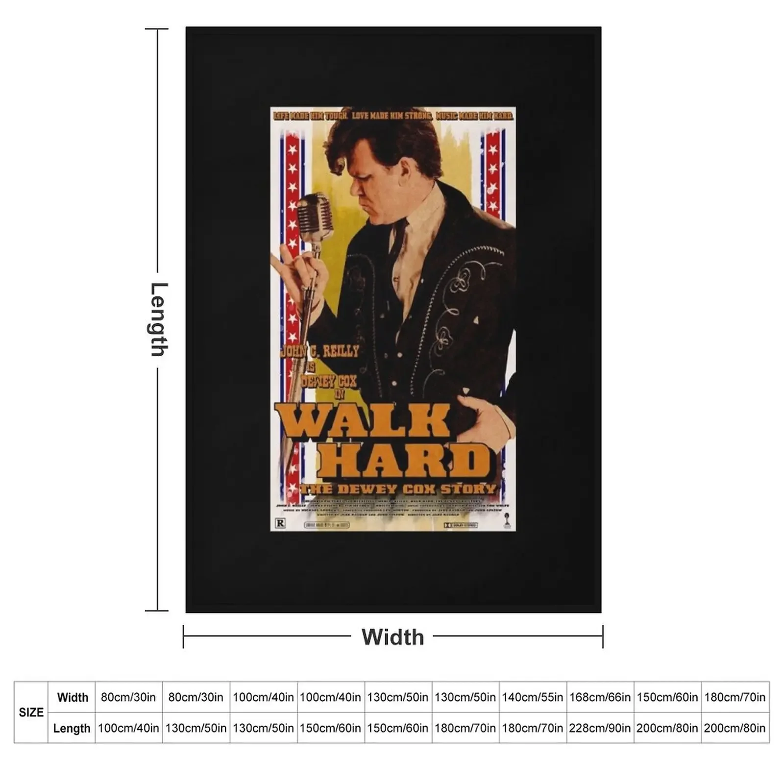 Walk Hard Throw Blanket Beach Soft Plaid Blankets