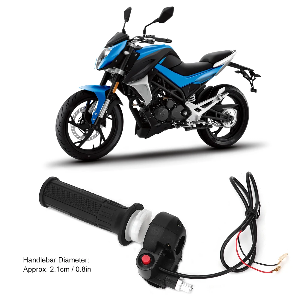 Handlebar Grip Throttle Accelerator Handle Grips Throttle Grips with Stop Switch Fit for 47cc 49cc Mini Moto Dirt Bike Handlebar