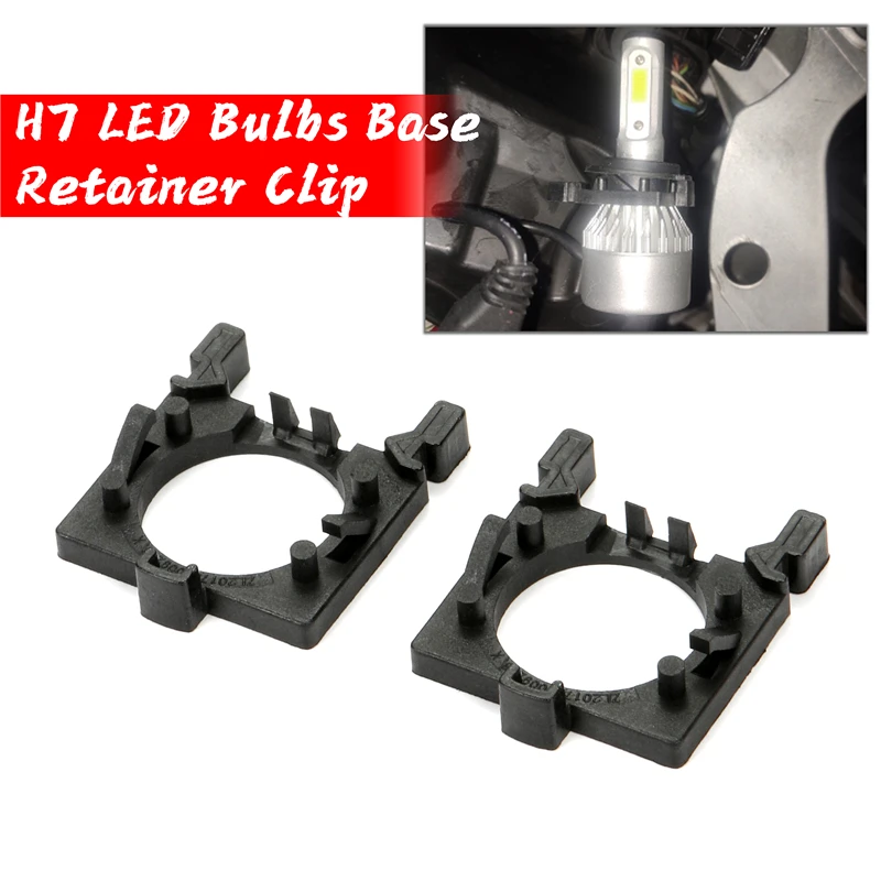 2 Pcs for Ford Focus Fiesta Mondeo H7 LED Car Headlight Bulb Holder Adapter Sockets Fog Light Base Retainer Clip Car Accessories