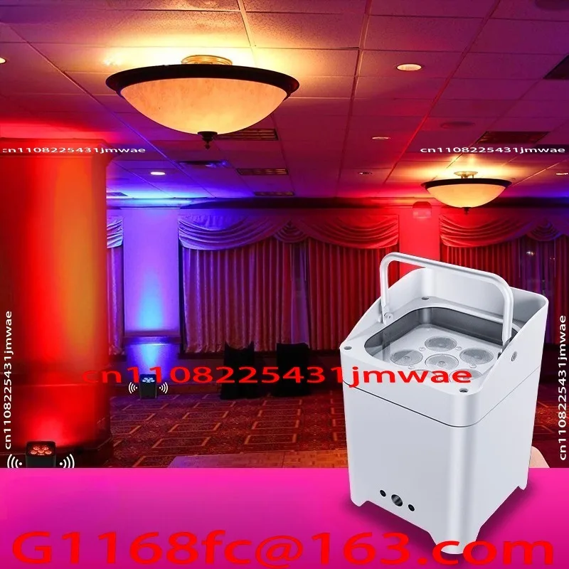 6 18W Battery Version Pa Lights, Mobile Phone Wireless Wifi Remote Control LED Charging, Wedding Dyeing Stage Lights