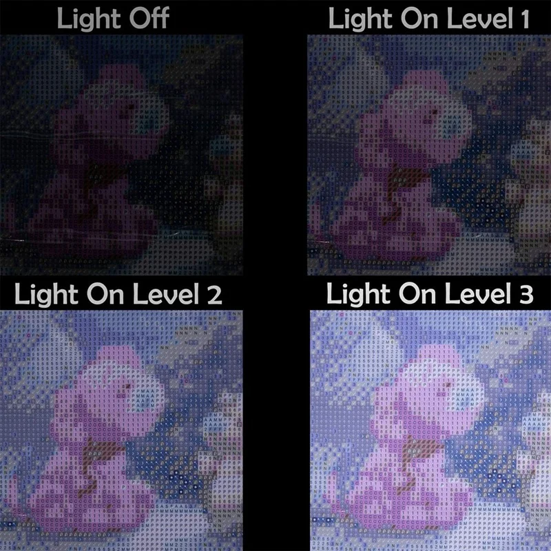 A4 LED Light Pad For Diamond Painting, Super Bright USB Powered Light Board Kit With Detachable Stand And Black Pad Clip