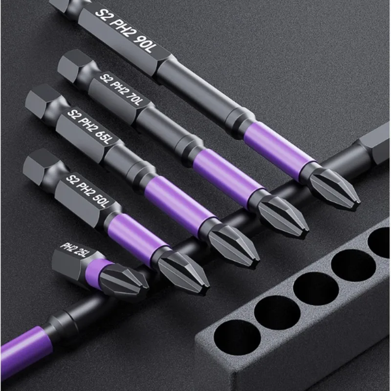 

"Premium Anti-Slip Screwdriver Bits Set - High Hardness Steel, Strong Magnetic Tip, Shockproof Design for Precision Work"