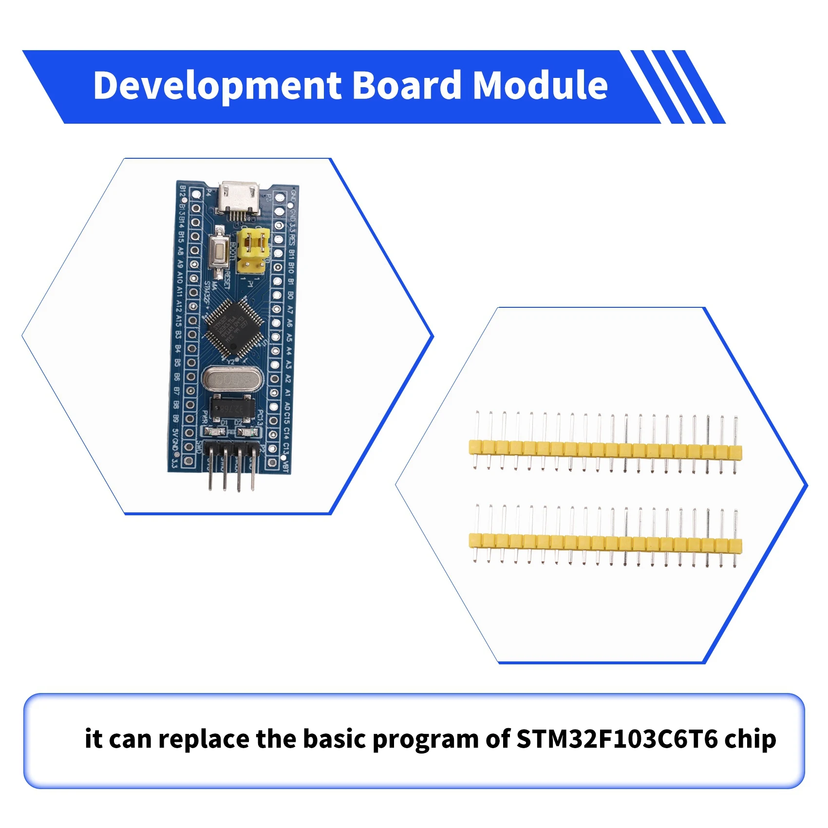 DT51 STM32F103C6T6 Minimum System Development Board Module, DIY Learning Board, CH32F103C8T6 Alternative