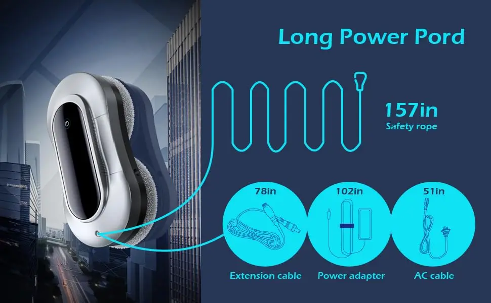 Wholesale Smart Window Cleaning Robot Automatic Wall Glass Window Cleaning Machine Robotic Window Cleaner With Dual Water Spray