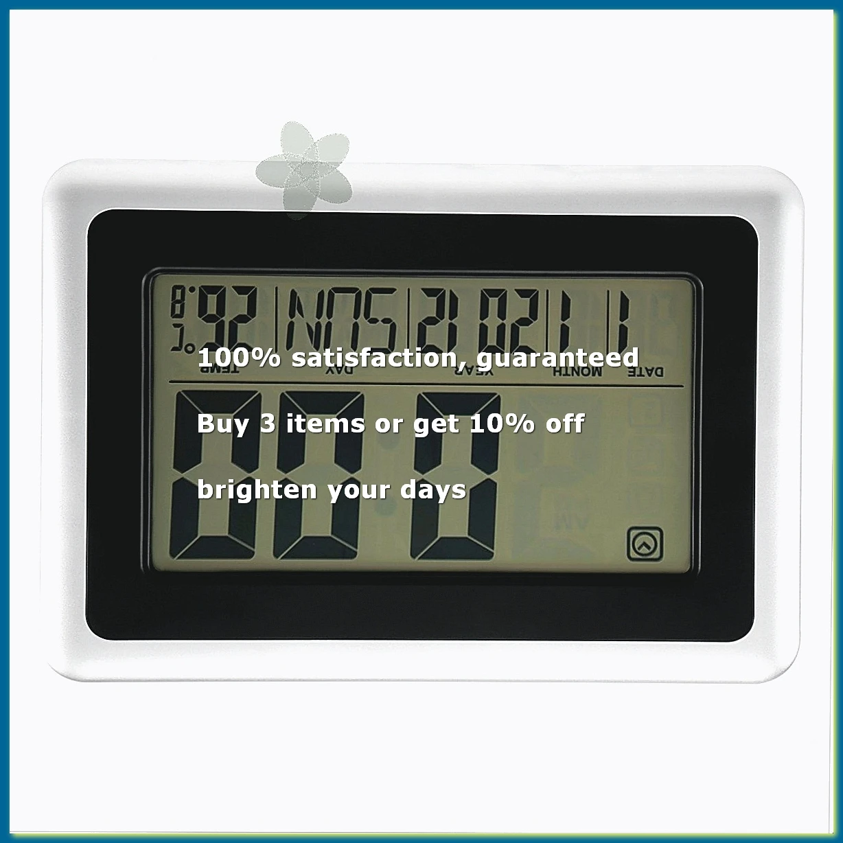 Large Display Digital Wall Clock,Silent Desk Shelf Clocks Battery Operated Easy To Read Nightstand Alarm