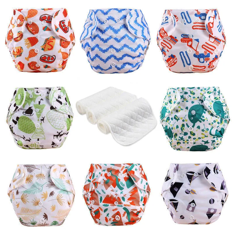 Reusable Baby Cloth Diapers Adjustable Toddler Potty Training Pants Breathable Kids Training Shorts Underwear Baby Stuff