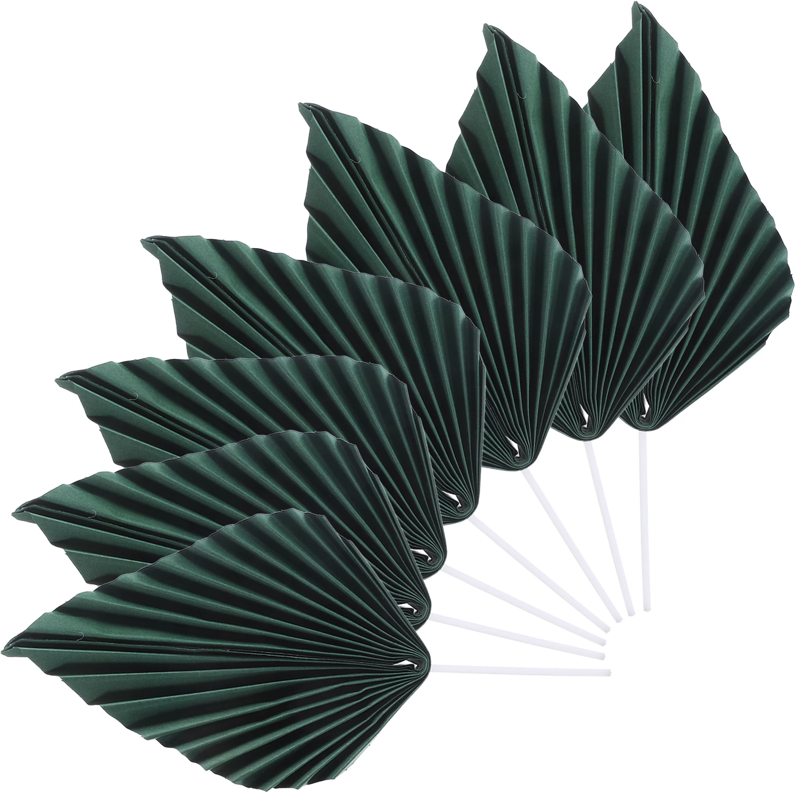 

10 Pairs Birthday Cake Decoration Insert Decorations Topper Plant Tropical Picks Plastic Decorating Leaves Leaf