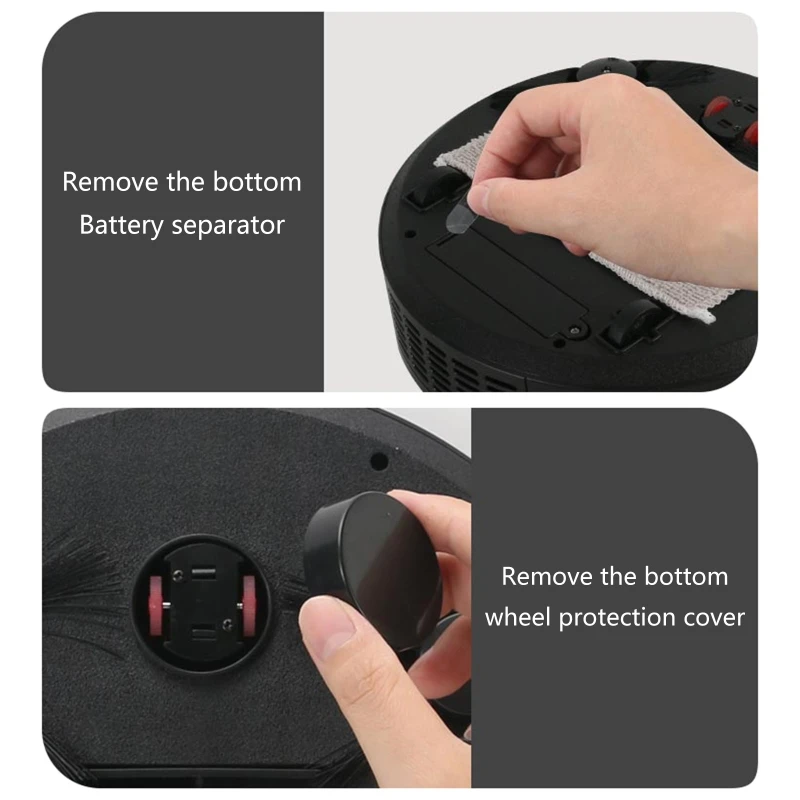 M2EE-aspiradora robótica de succión fuerte, 90 min de duración, silenciosa, delgada, Ideal para alfombras, pelo de mascotas, suelos duros, negro/blanco