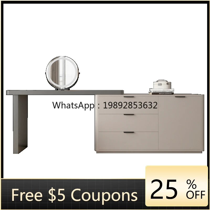 

TLL Bedroom Modern Minimalist Corner Dressing Table Integrated High-Grade Light Luxury